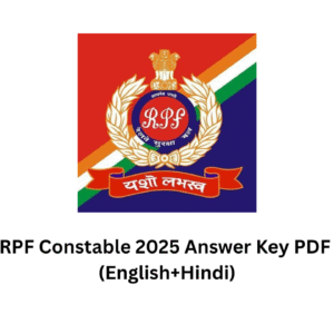 RPF Constable 2025 Answer Key PDF (English+Hindi)