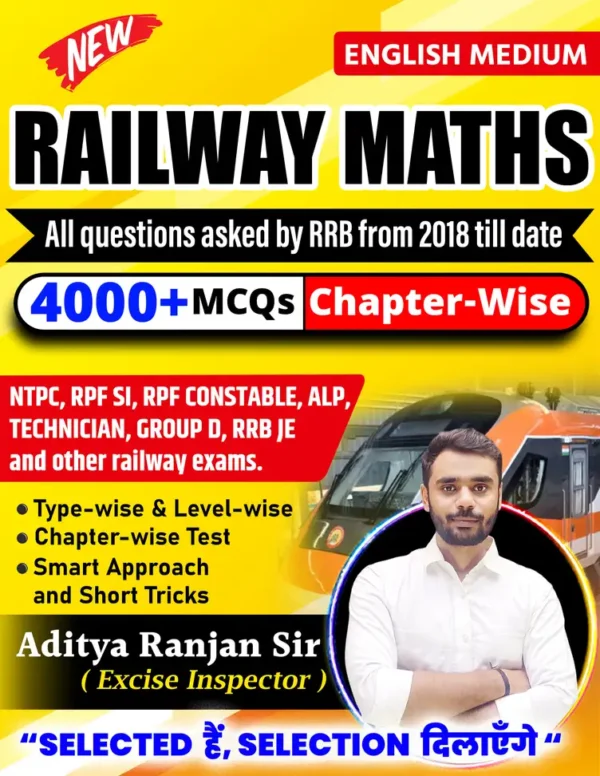 Aditya Ranjan Sir Railway Maths 4000+ MCQs Chapterwise (English)