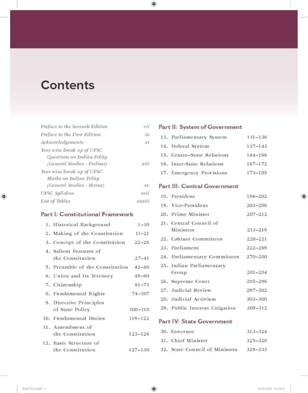 Indian Polity (English) by M Laxmikanth for UPSC CSE 2025 | 7th edition (latest) | - Image 2