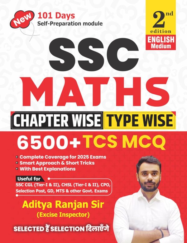 Aditya Ranjan Sir | SSC MATHS 6500+ | Chapter-Wise & TYPE -WISE | English Medium | 2nd Edition |