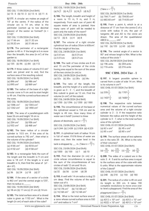 Pinnacle SSC Maths 6800+ TCS MCQ Chapter-Wise Coverage with detailed explanation & short tricks | 7th edition | English medium | - Image 4