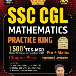 SSC CGL Practice Mathematics Practic King | 1500+ TCS-MCQ | Pre+Mains | Chapter-Wise | (Paperback, Gagan Pratap)