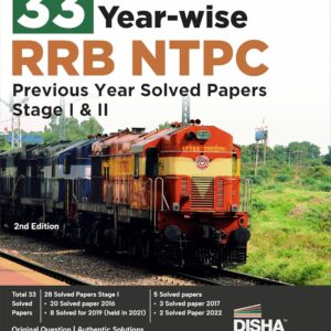 33 Year-wise RRB NTPC Previous Year Solved Papers Stage I & II 2nd English Edition | Original Papers and Authentic Solutions